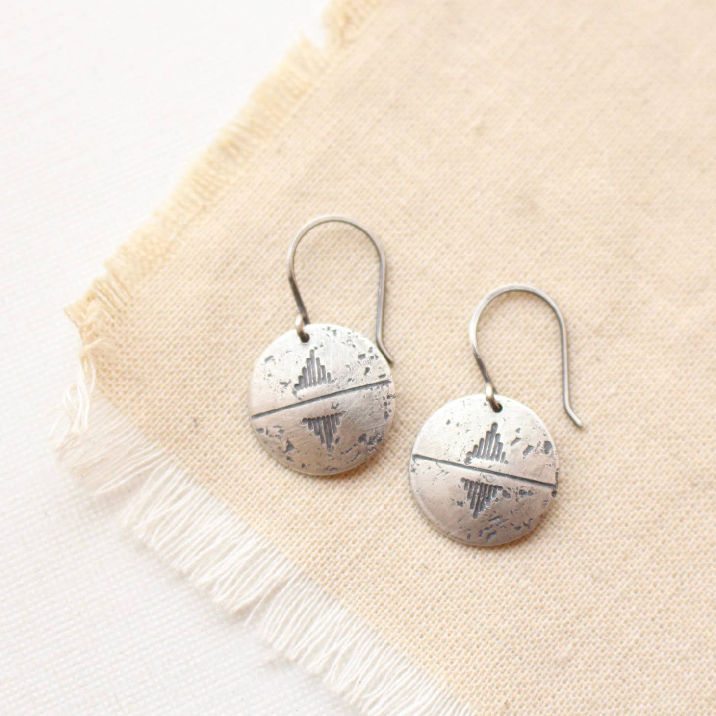 Silver Coin Earrings