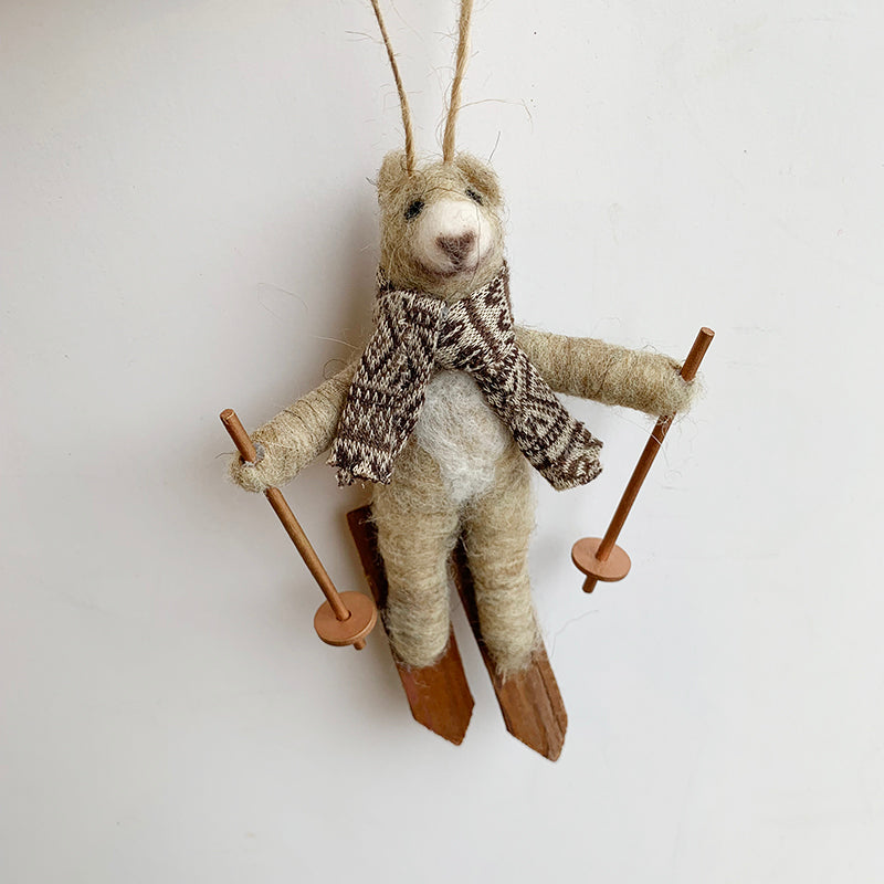 Ski Bear Ornament