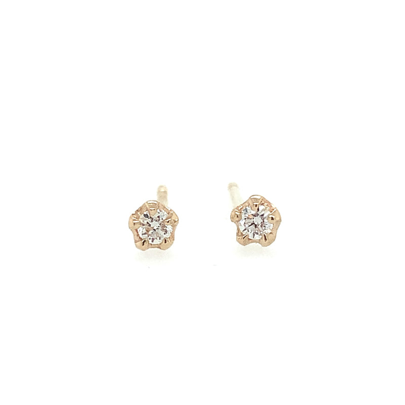 14K Small Diamond Studs