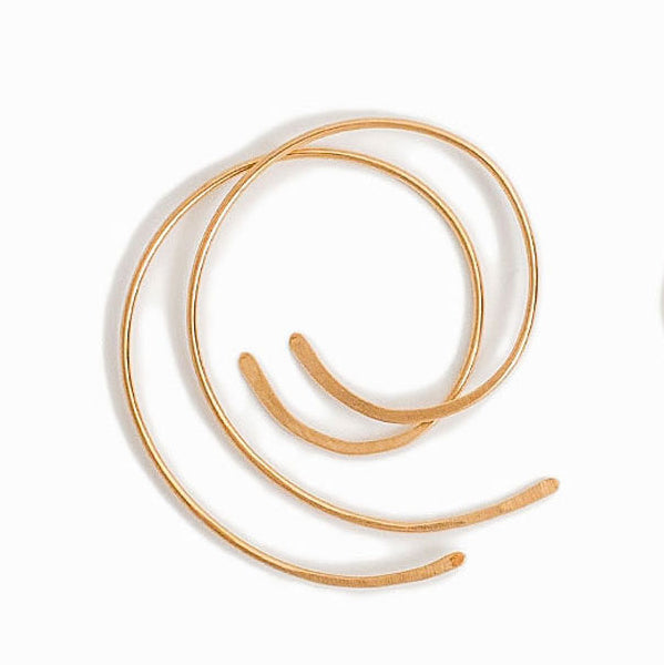 Large GF Spiral Hoops