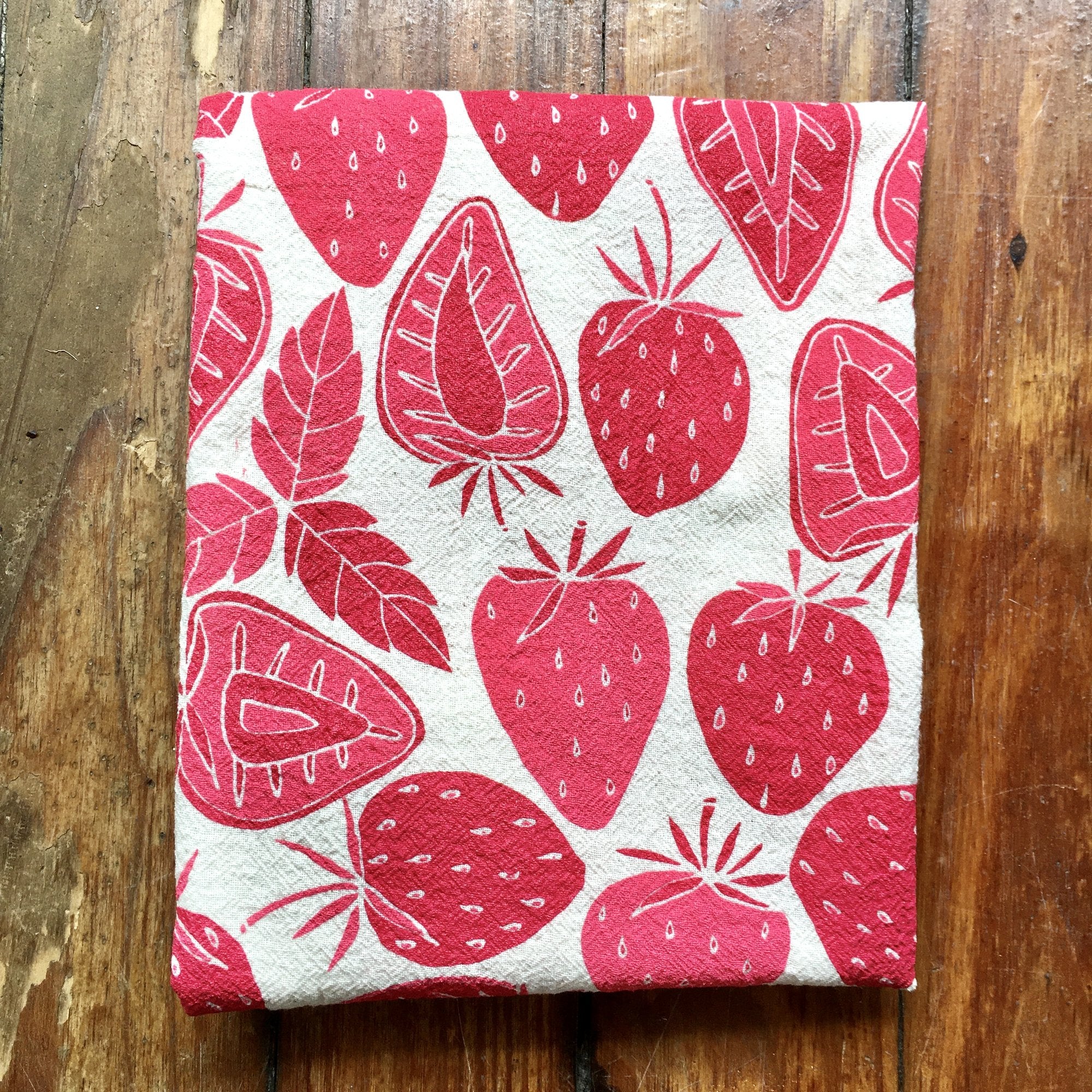 Strawberries Tea Towel