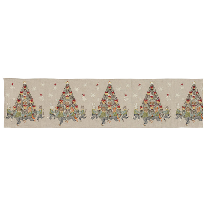 Rocking Christmas Tree Table Runner