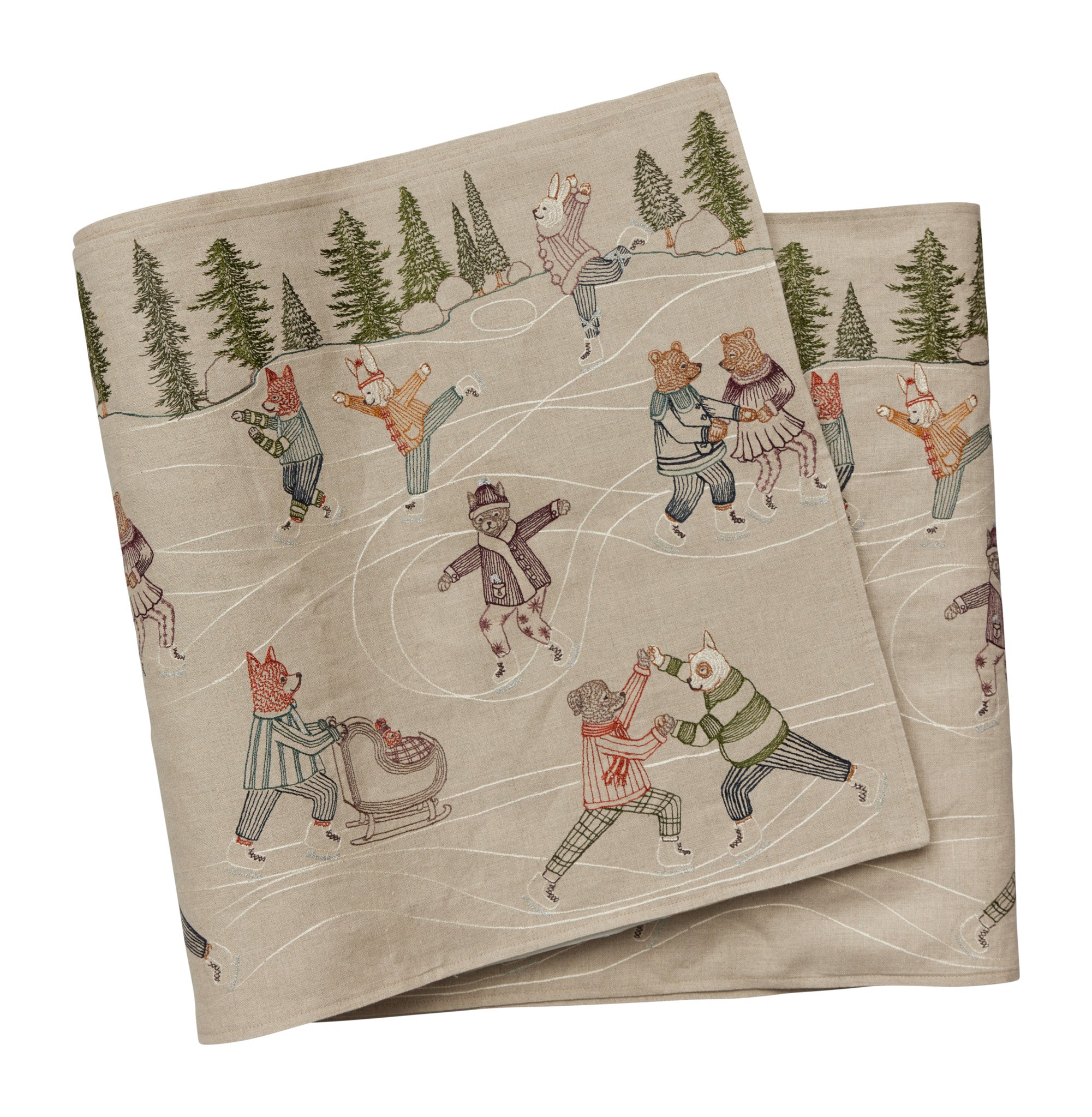 Ice Skaters Table Runner