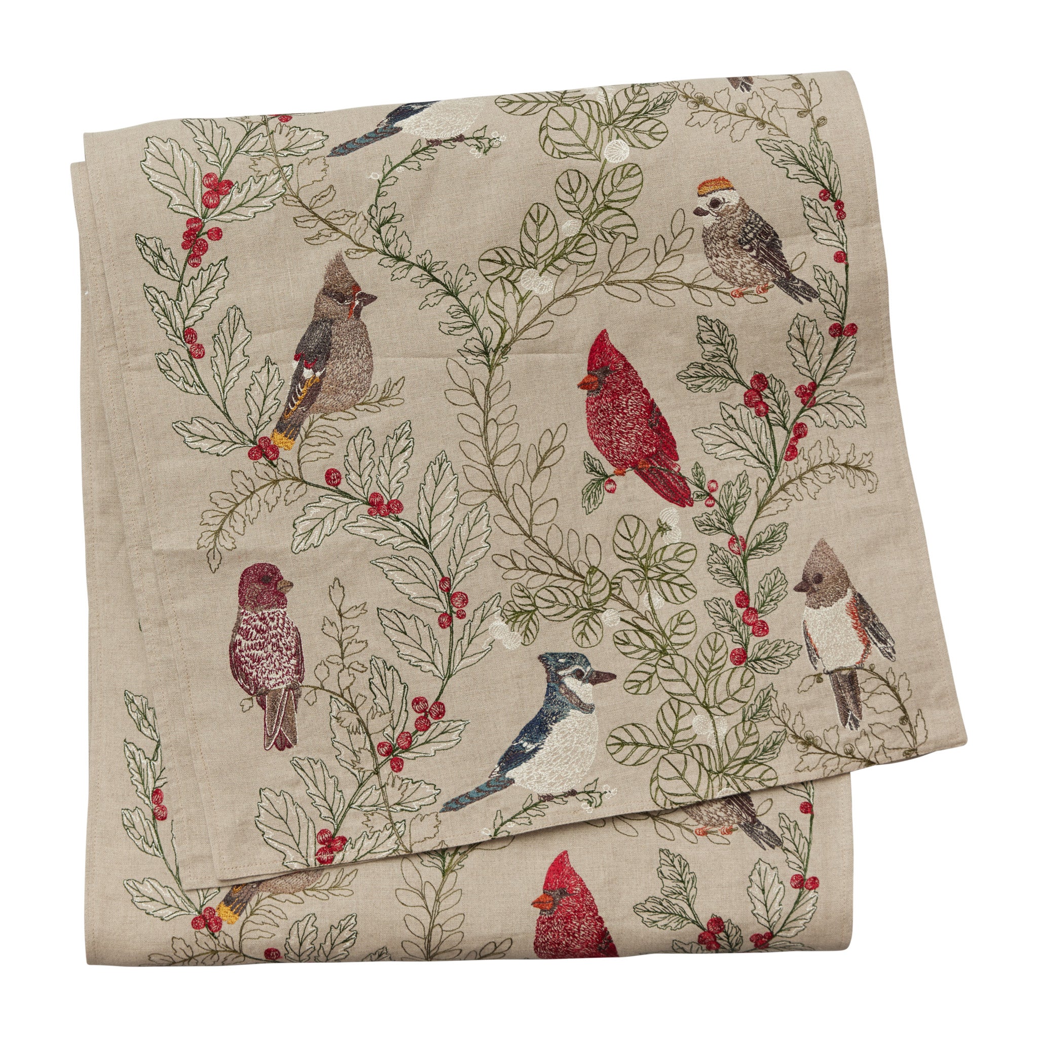 Winter Birds Table Runner