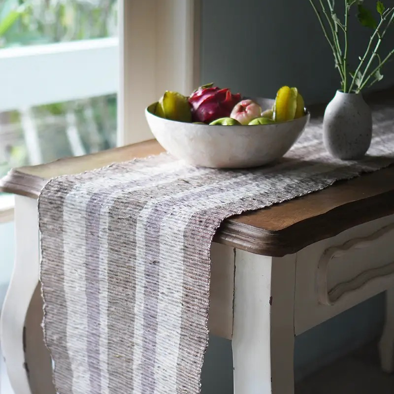 Vetiver Table Runner - Mocha