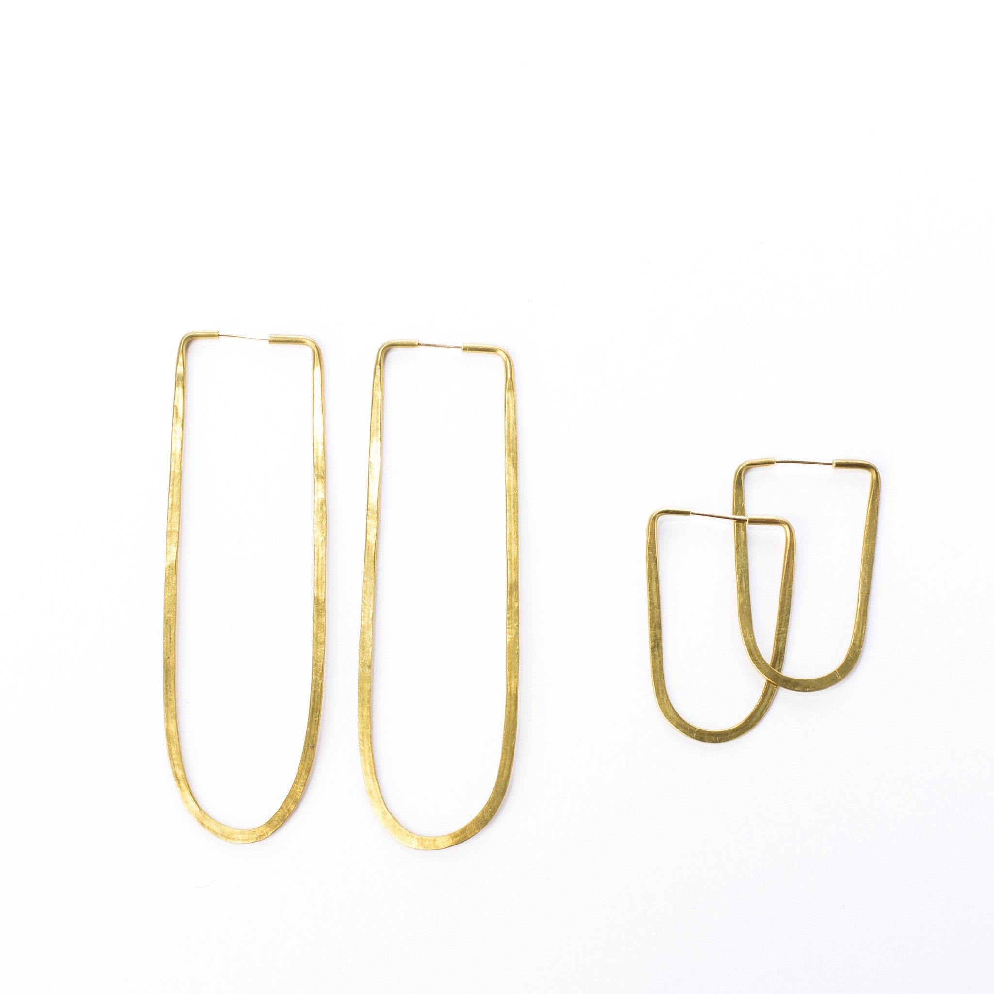 Brass Oval Hoops - KESTREL