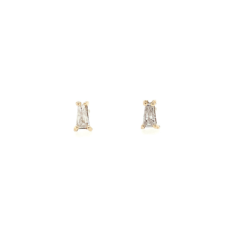 Tapered Diamond Baguette Studs