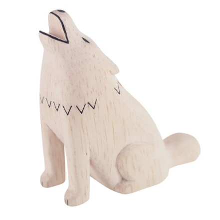 Tiny Wooden Wolf - KESTREL