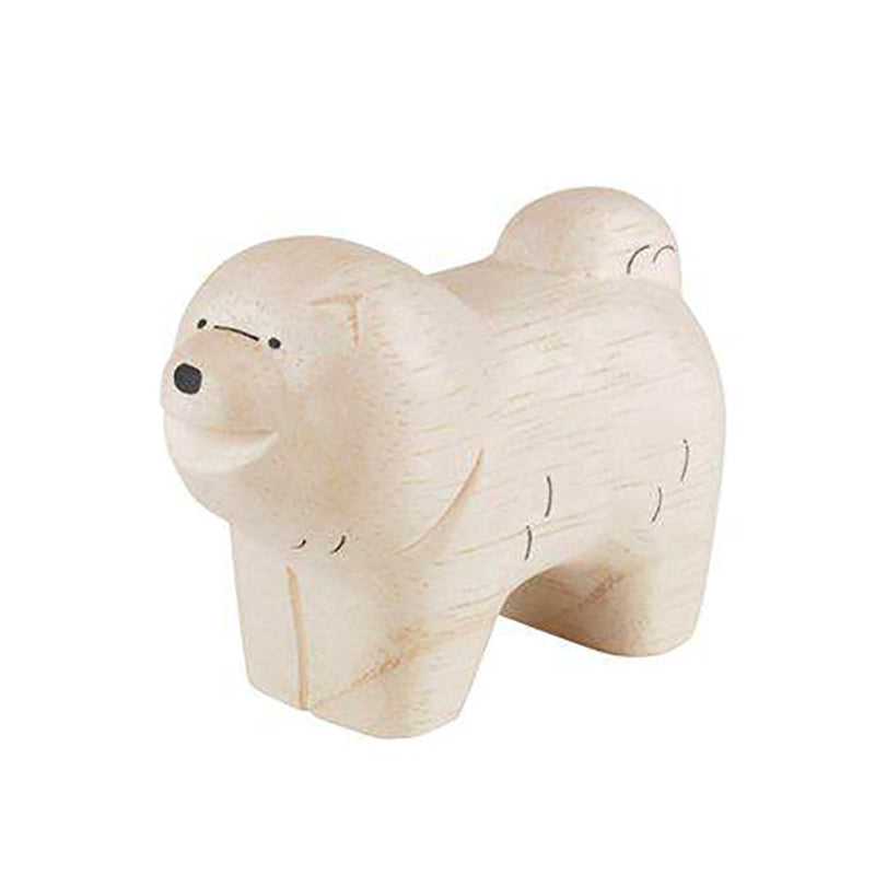Tiny Wooden Chow Chow Dog