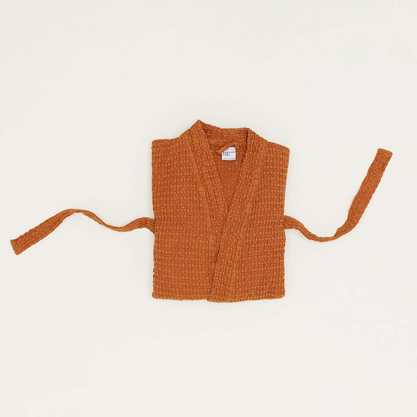 Waffle Bathrobe - Terracotta