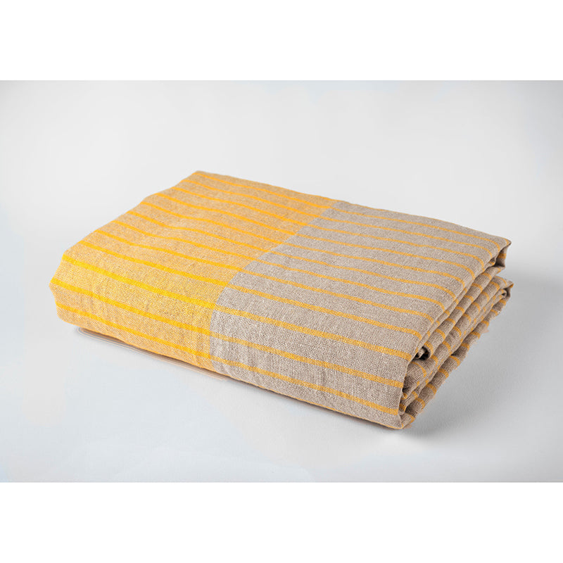 Striped Linen Picnic Blanket