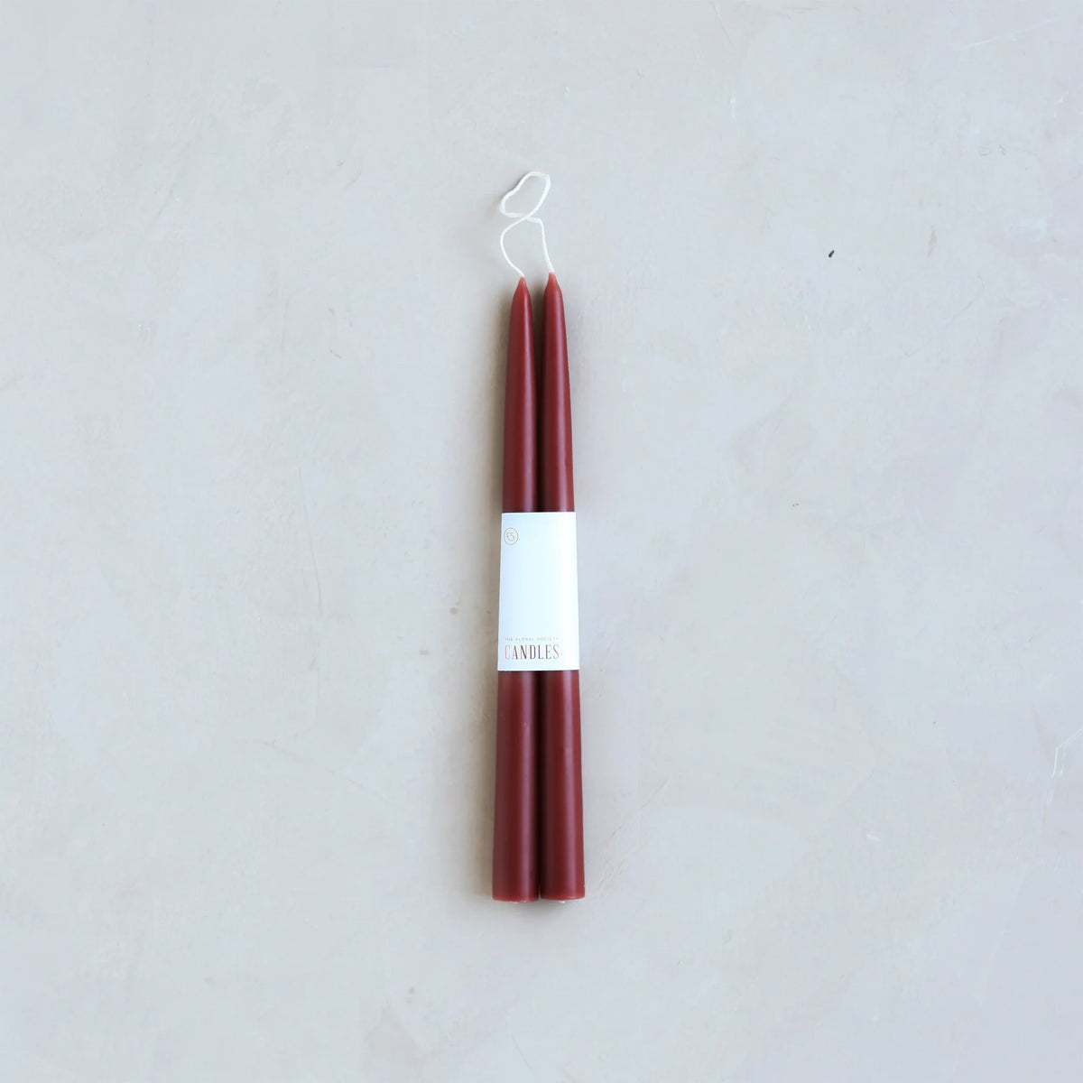 12" Taper Candles - Garnet