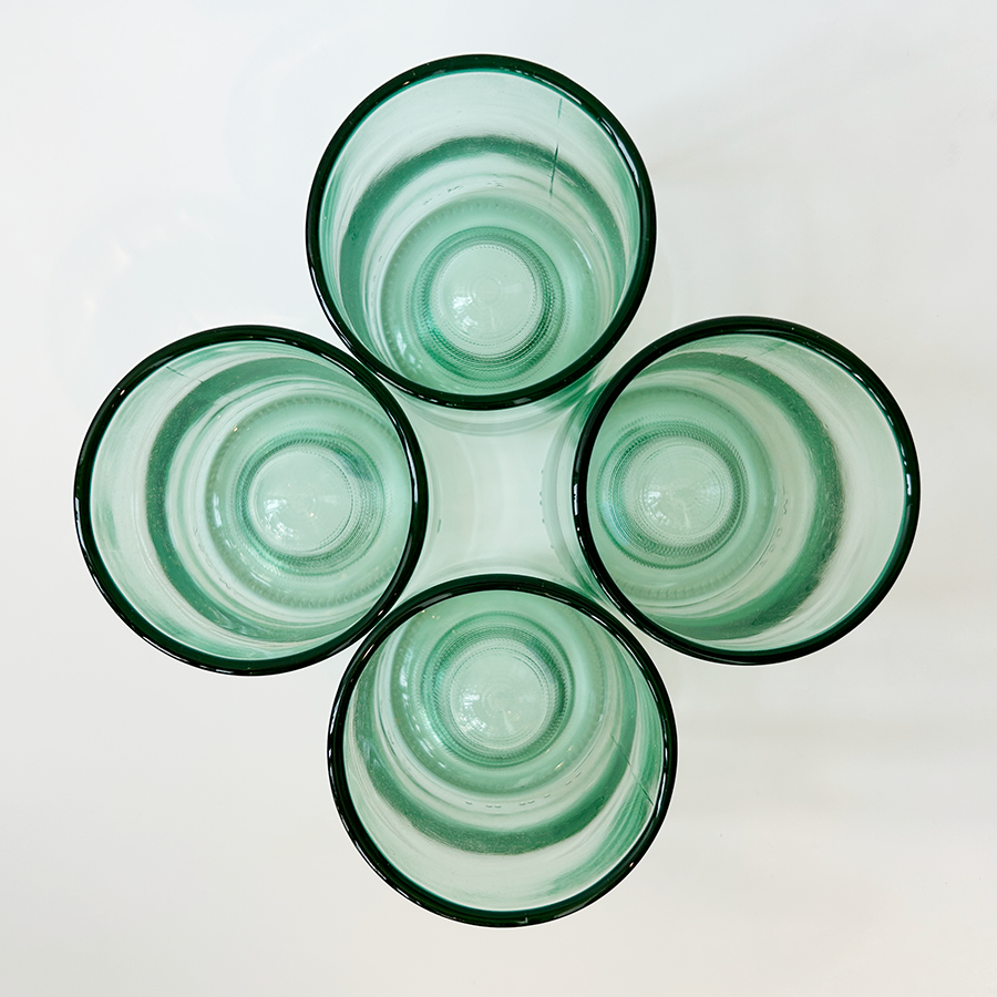 Aqua Recycled Glass Tumbler (12oz)
