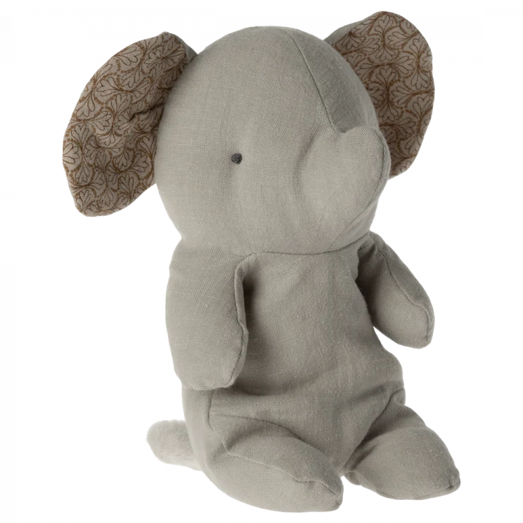 Small Stuffed Elephant - Grey
