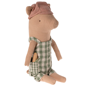 Pig w/ Overalls + Hat