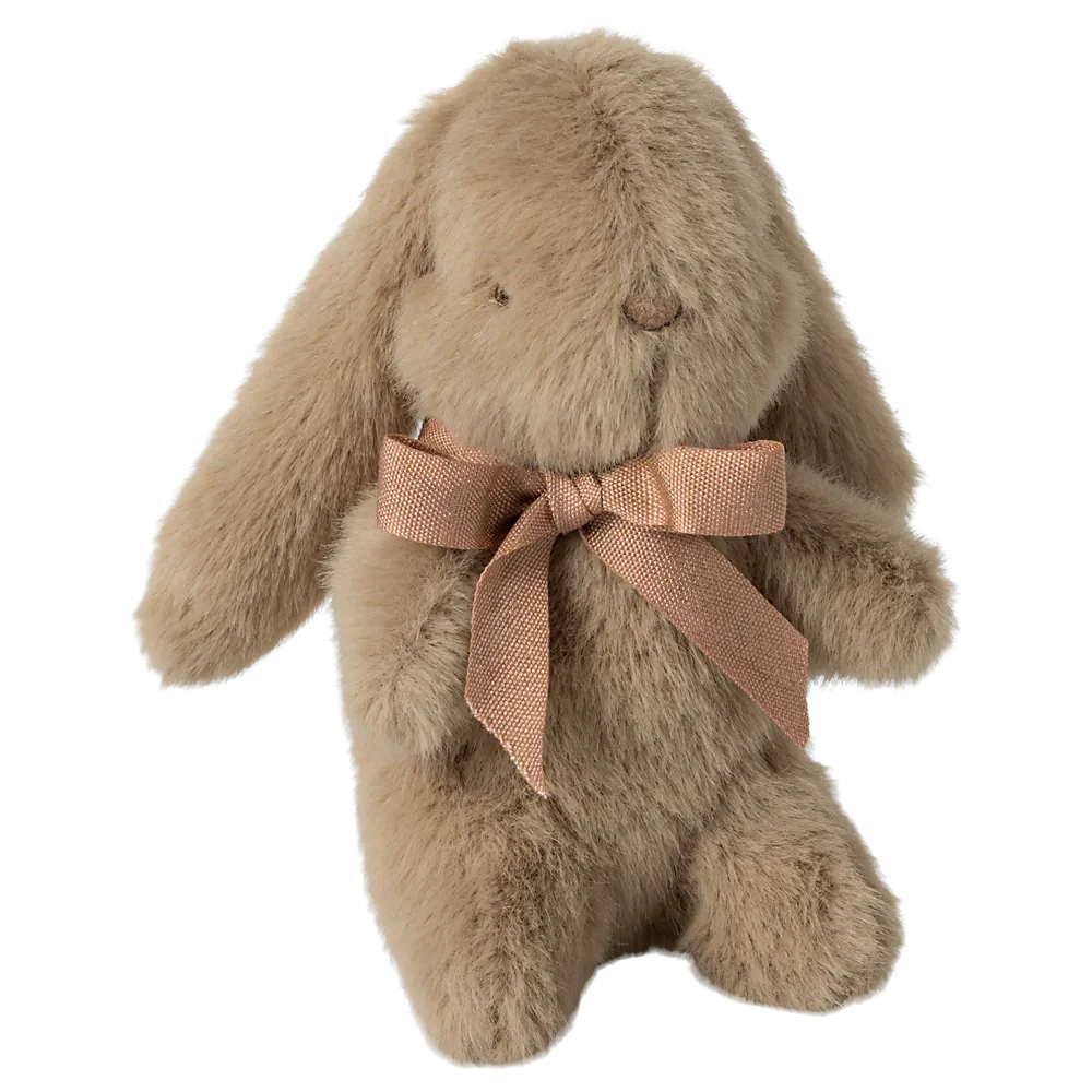 Mini Plush Bunny - Dusty Brown