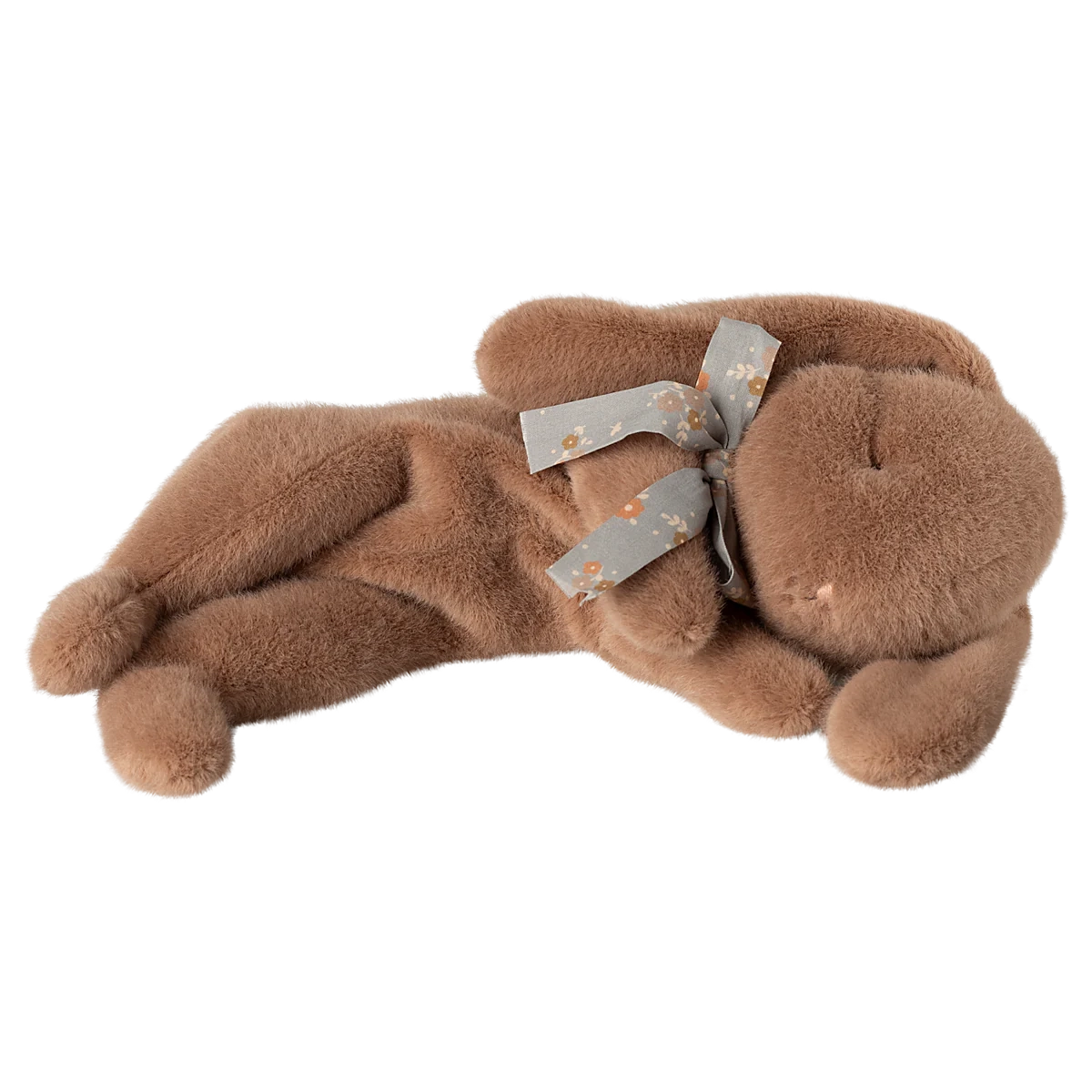 Sleeping Small Plush Bunny - Soft Brown