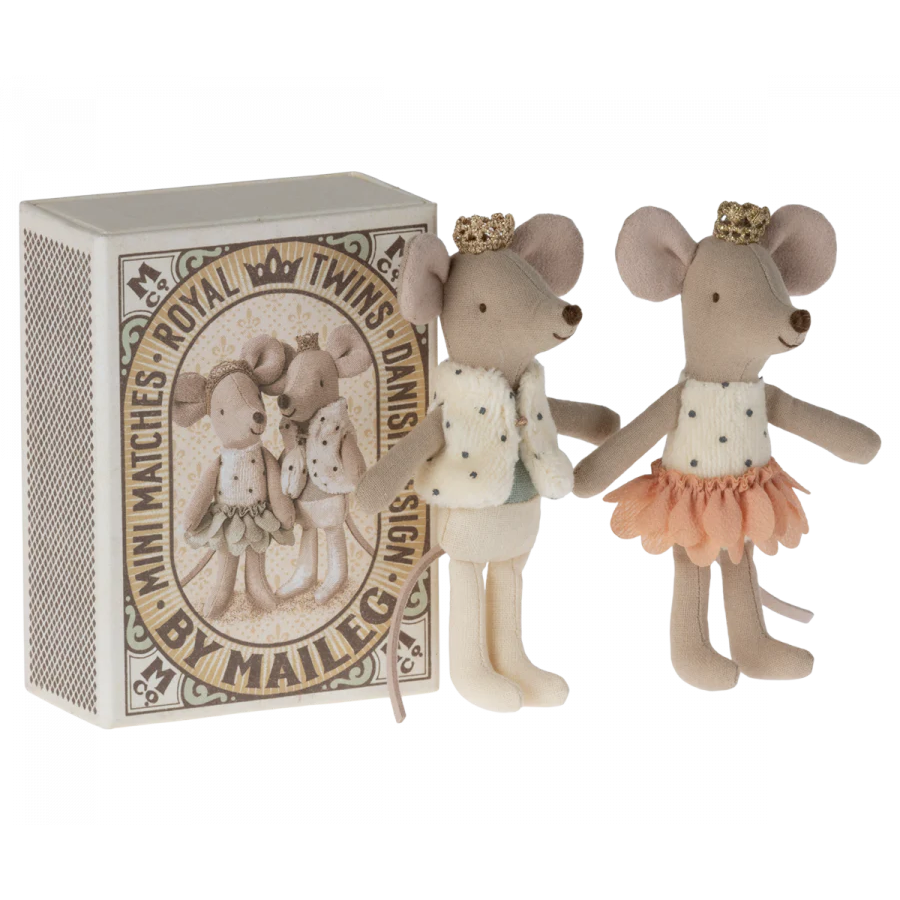 Royal Twins Mice In Matchbox