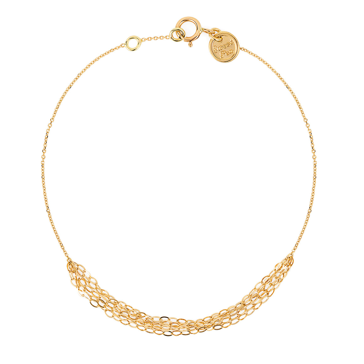 18k Layered Chain Bracelet