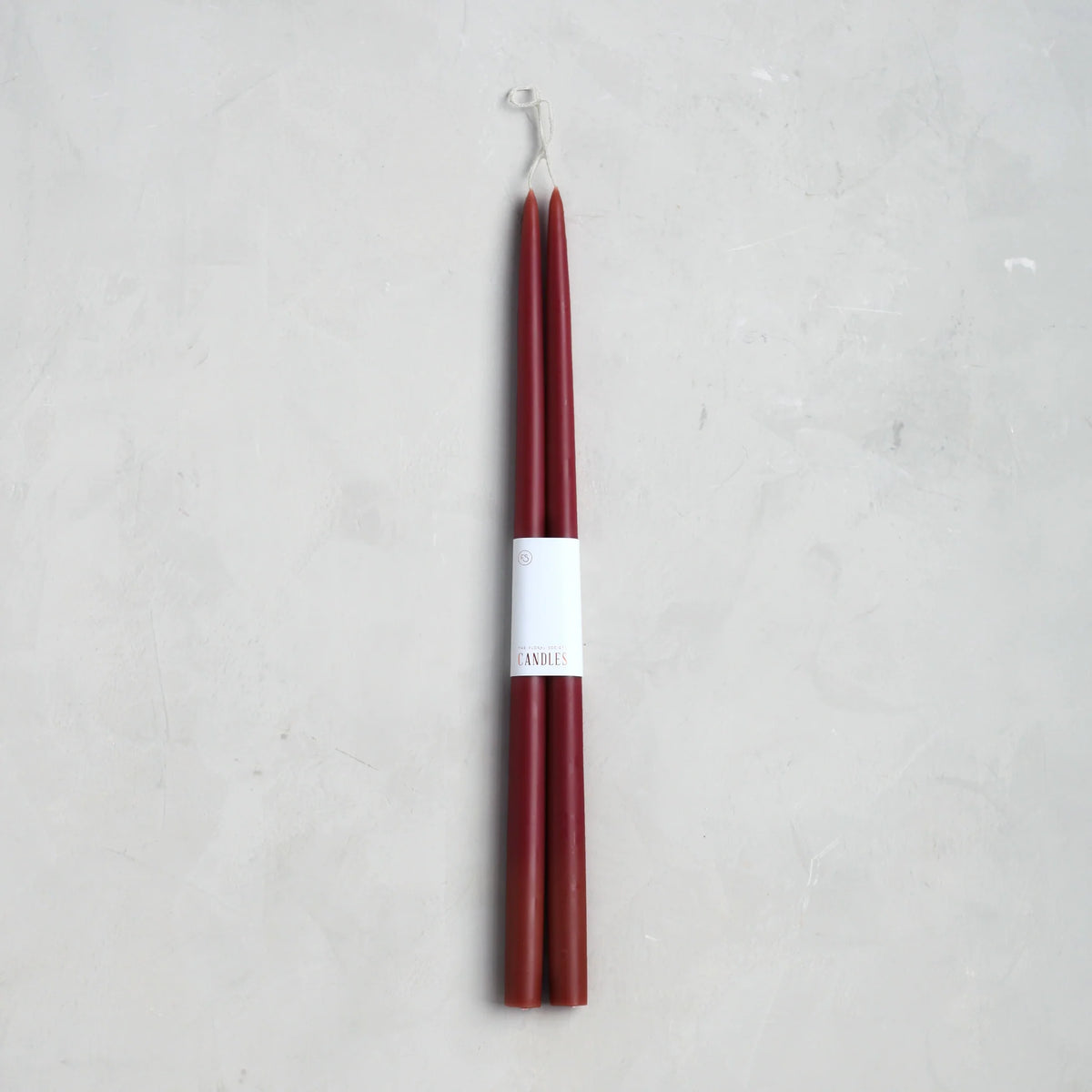 18" Taper Candles - Garnet