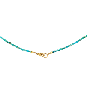 Turquoise + Diamond +18K Necklace