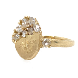 Heavenly Lovebirds Signet Ring