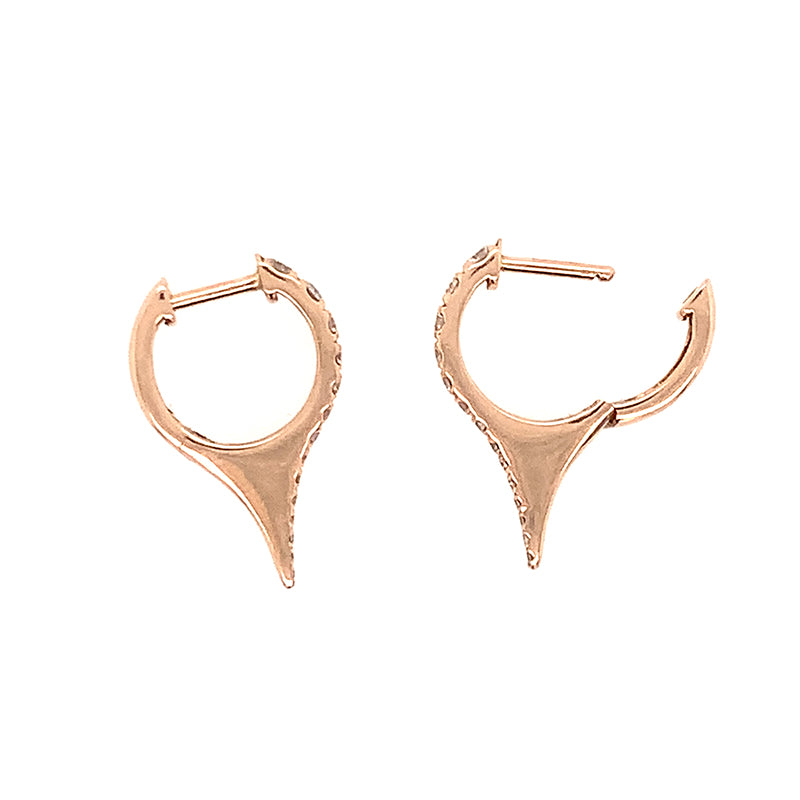 **JJ RG Diamond Spike Huggies**