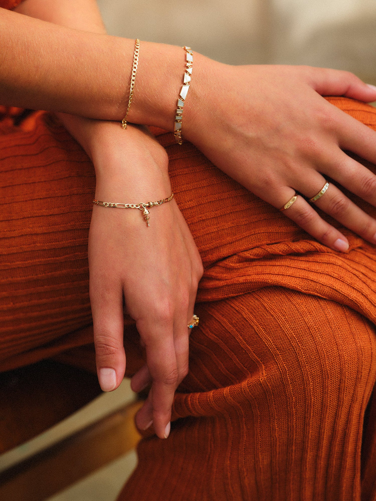 London Flats Figaro Chain Bracelet