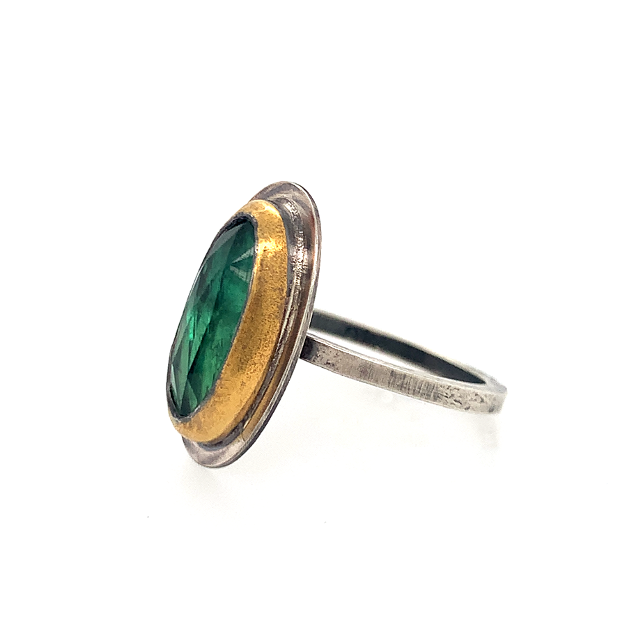 Green Kyanite Ring