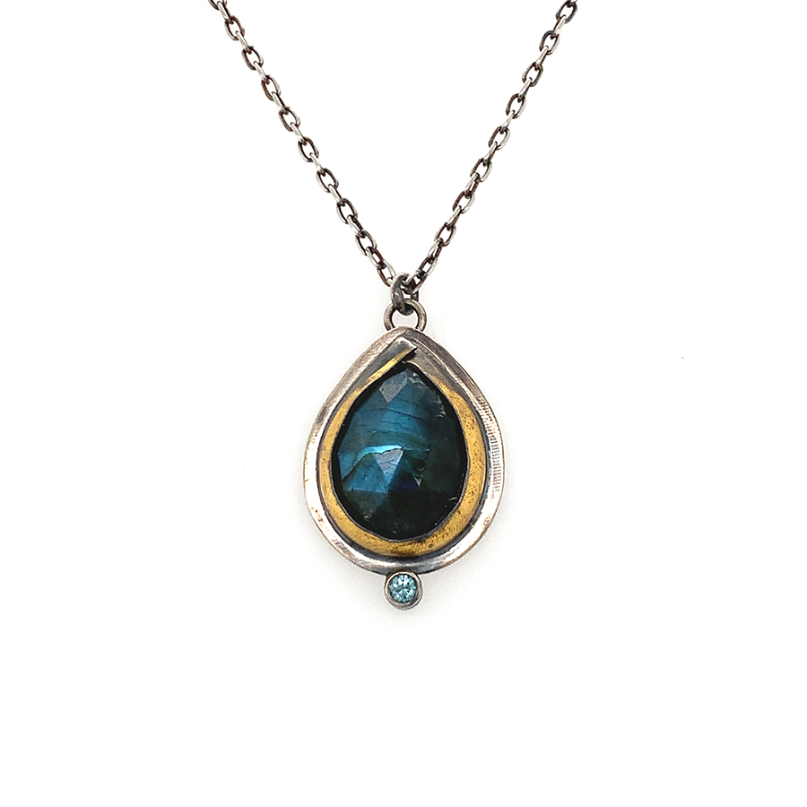 Labradorite Fold Necklace