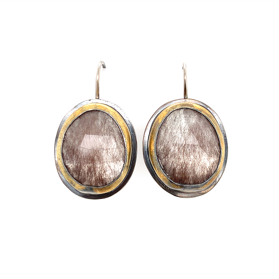 Rutilated Quartz Earrings