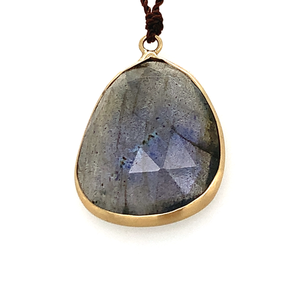 Labradorite Bezel Necklace