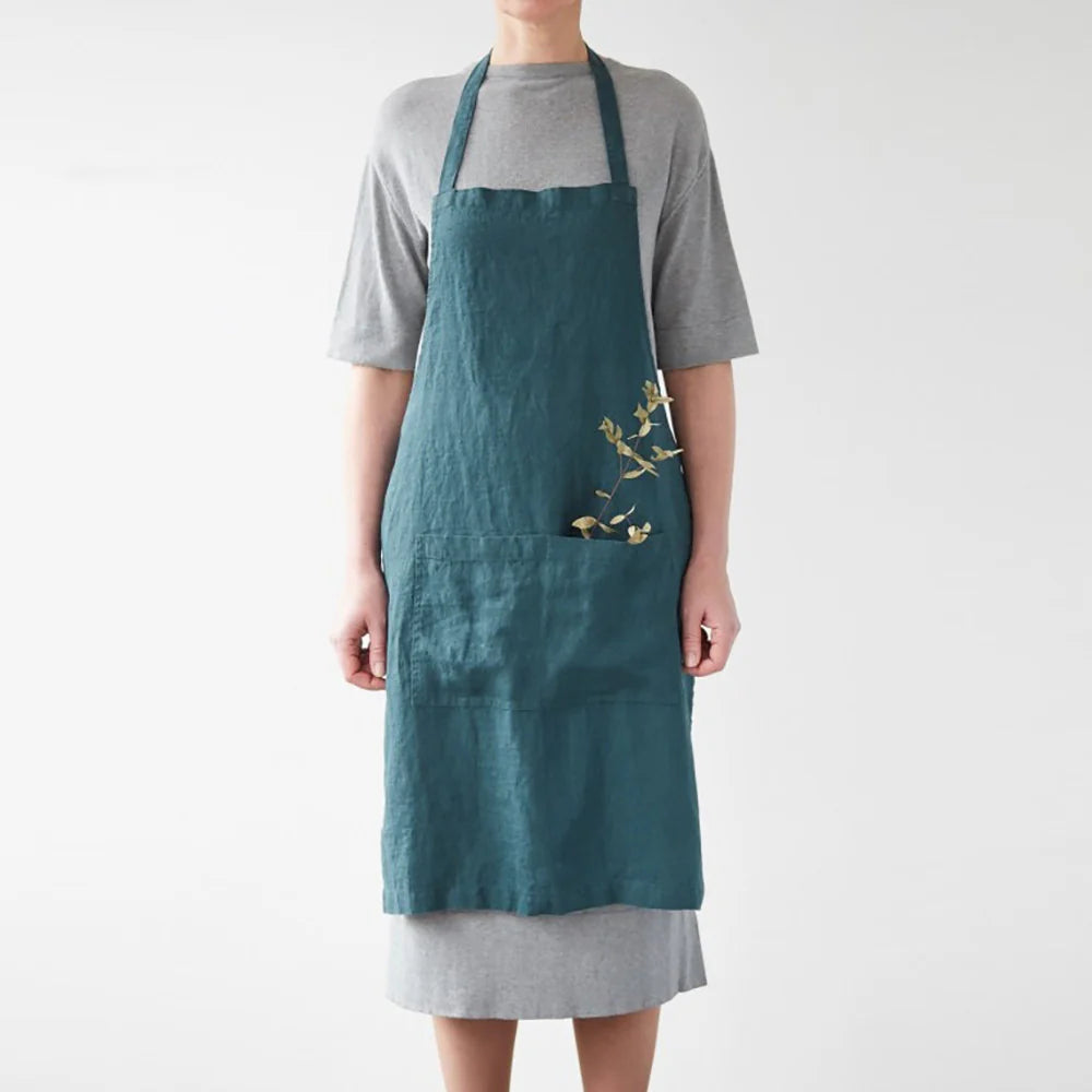 Linen Tales Daily Apron - Navy