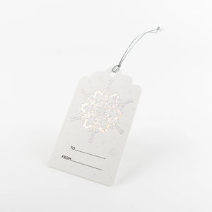 SALE - Letterpress Snowflake Gift Tags