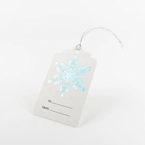 SALE - Letterpress Snowflake Gift Tags
