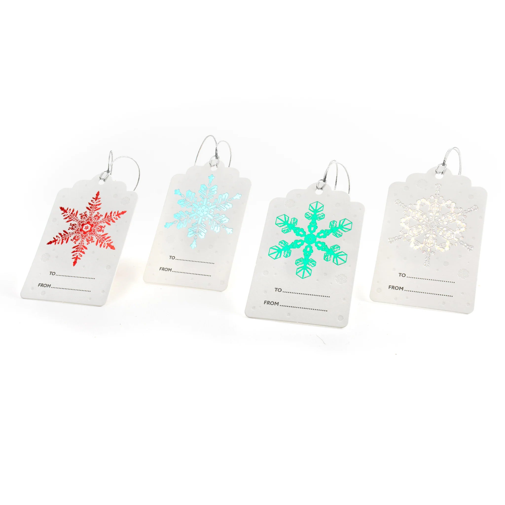 SALE - Letterpress Snowflake Gift Tags