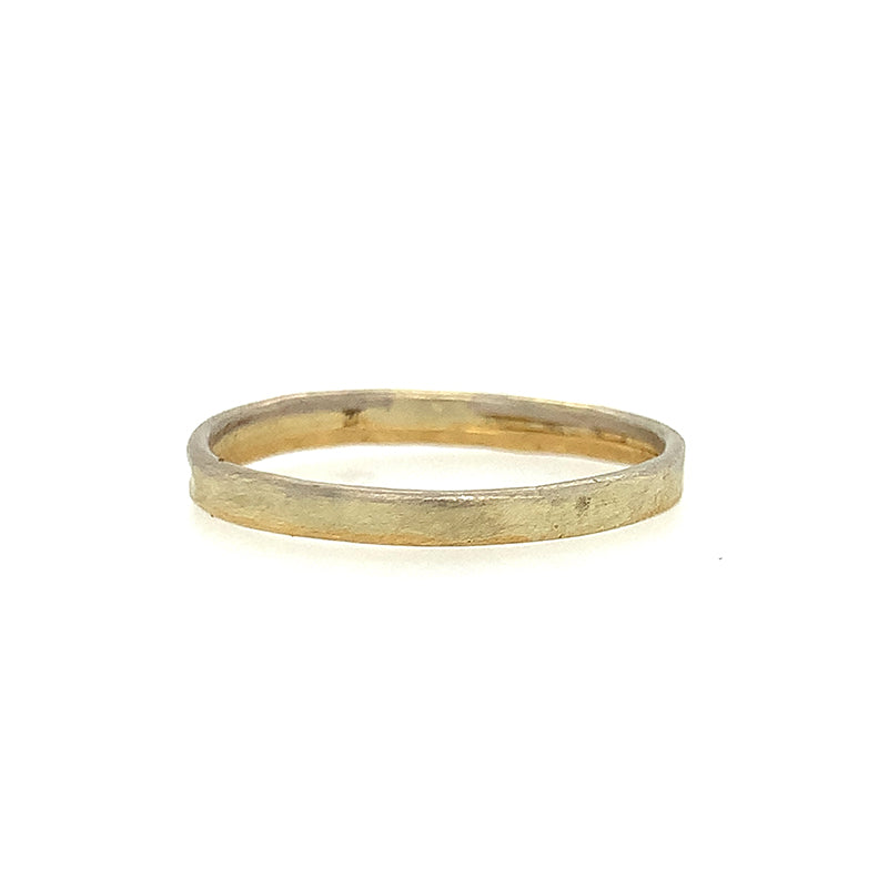 2mm Gold Skinny Seamed Band