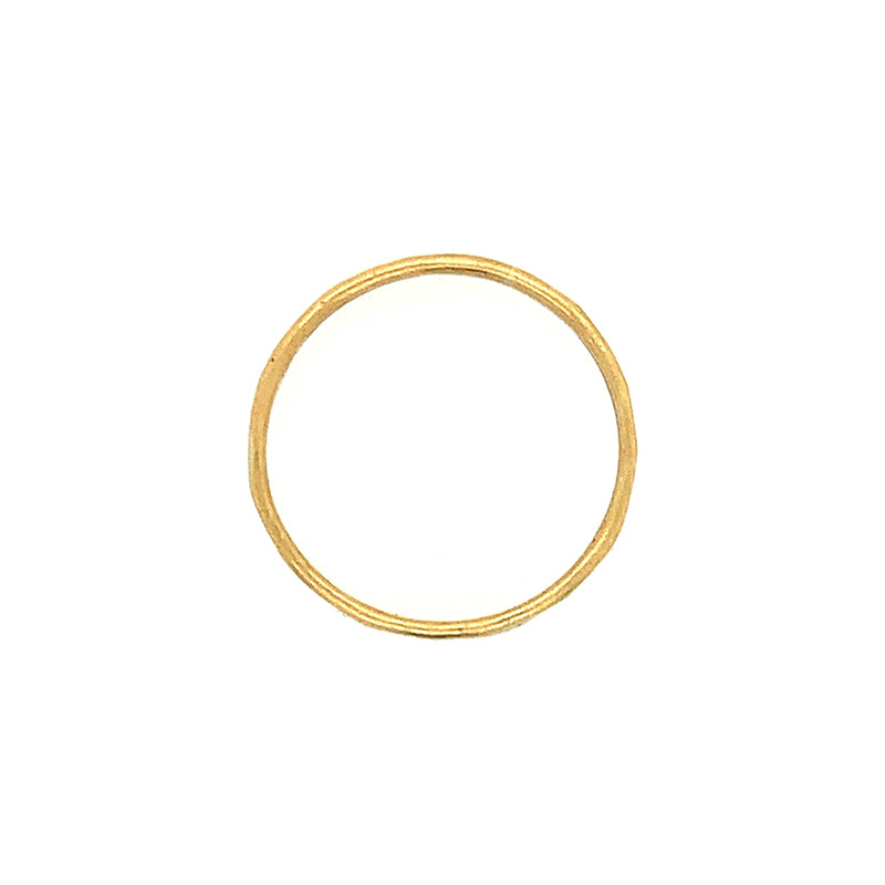 2mm Gold Skinny Seamed Band