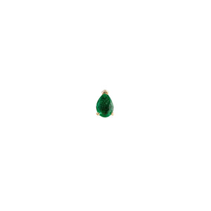 9k Mini Claw Pear Stud (SINGLE)