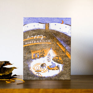 Happy Hibernation Chipmunk Card