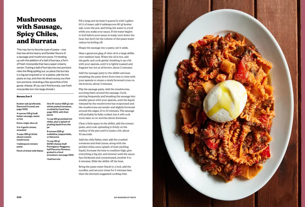 Six Seasons of Pasta