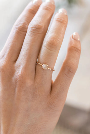 Moonstone Stacking Ring