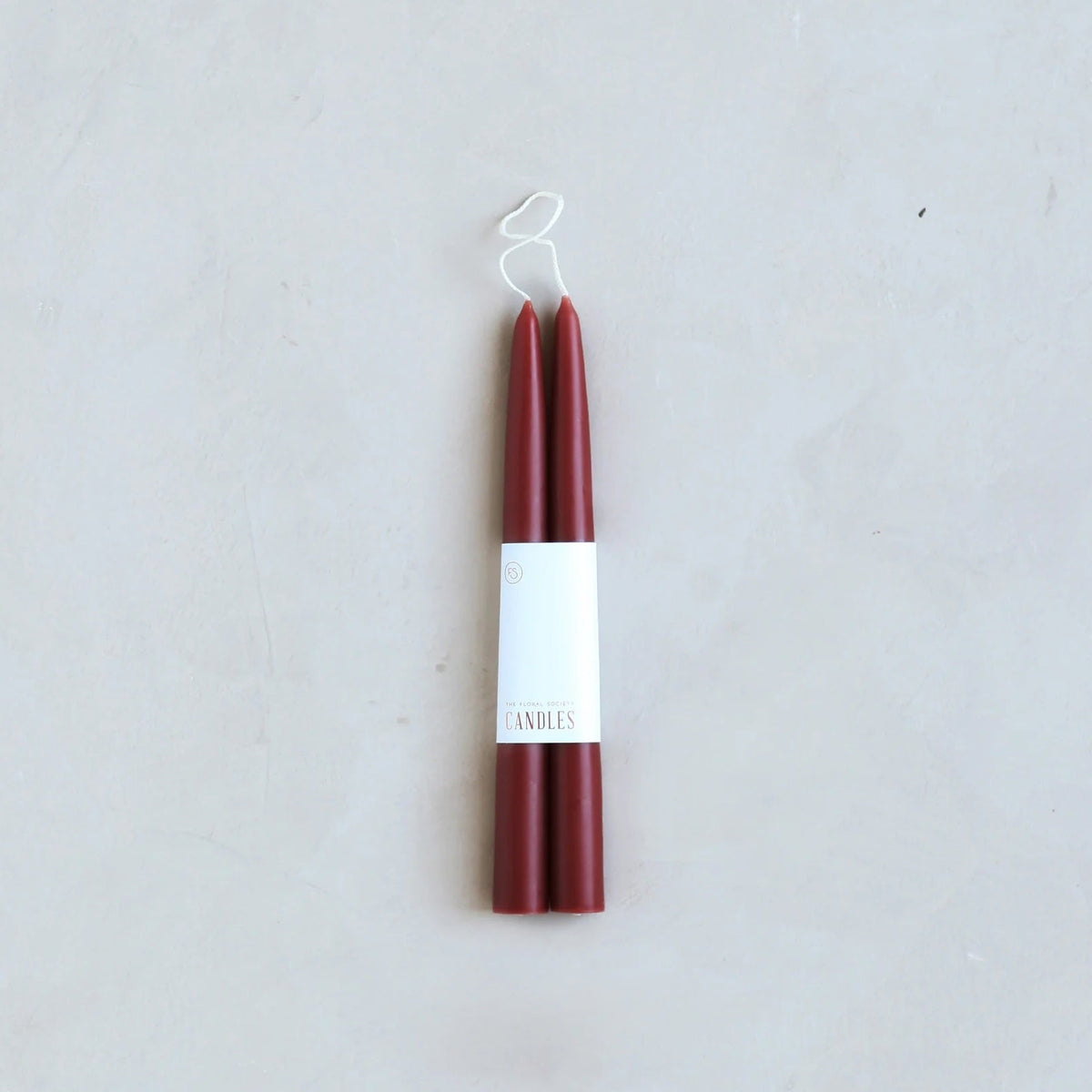 9" Taper Candles - Garnet