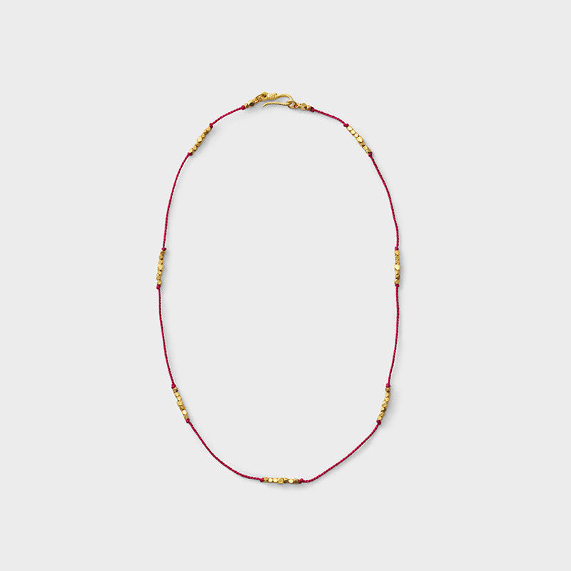 Three Station Cord Necklace