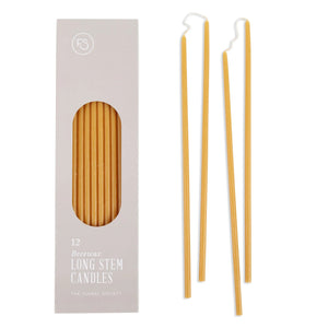Long Stem Beeswax Candles