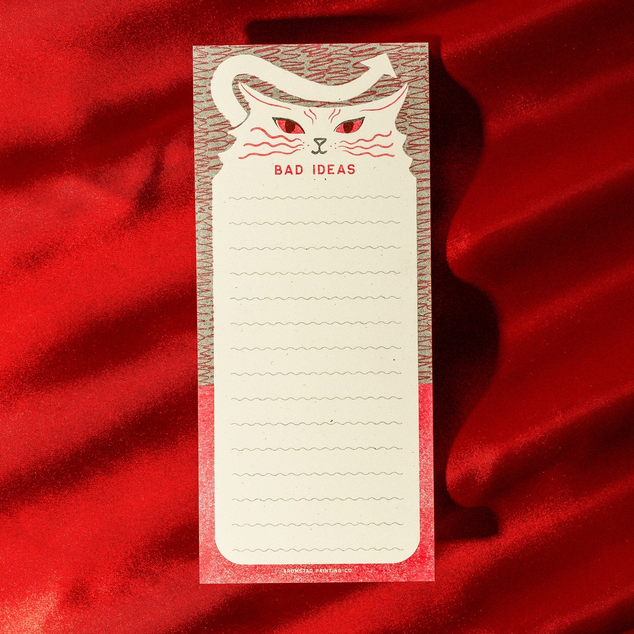 Bad Ideas Kitty Notepad