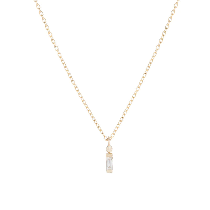 Baguette Dot Necklace