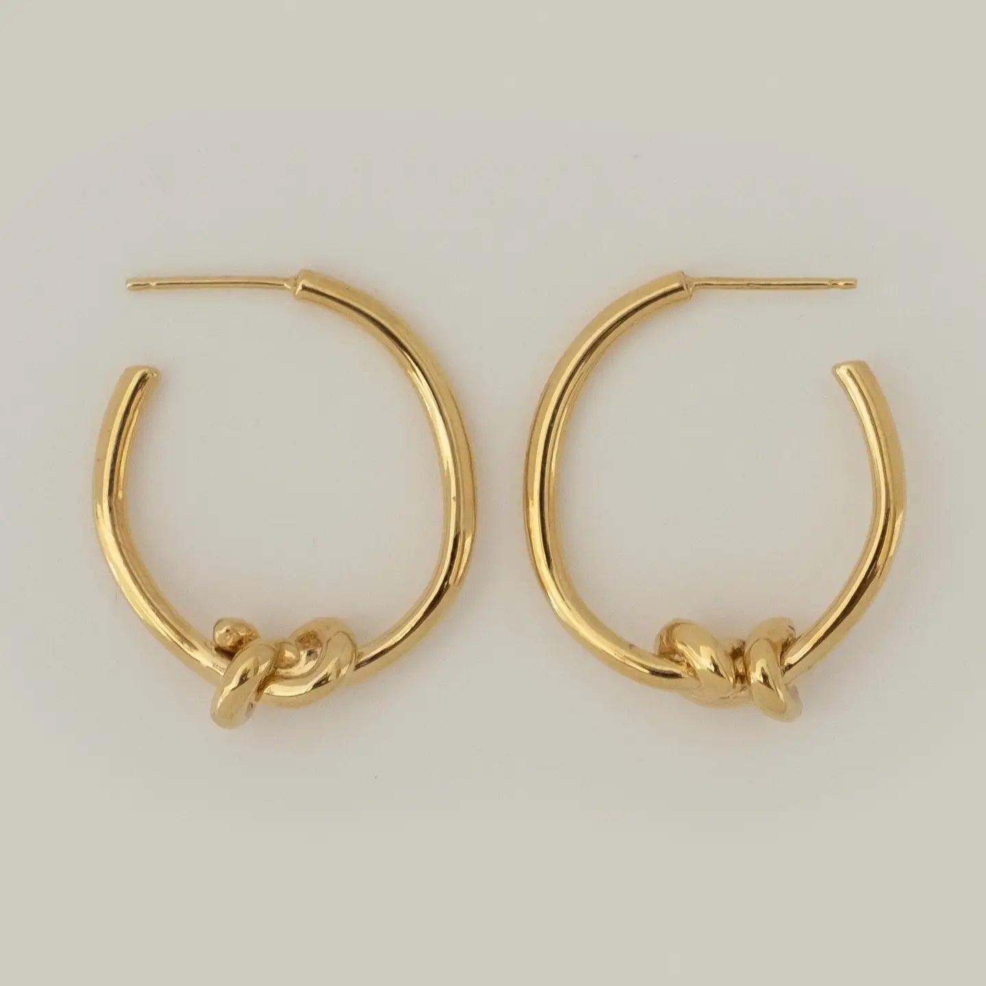 Knotted Billie Hoops - Gold