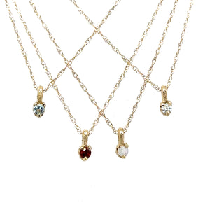10k Birthstone Necklace