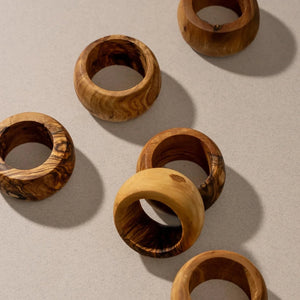 Olive Wood Napkin Rings